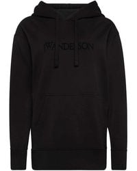 JW Anderson - Logo Embroidery Hoodie - Lyst