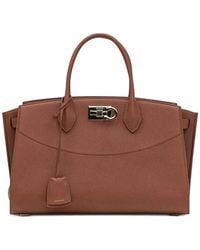 Ferragamo - New Studio Soft Large Hand Bags - Lyst