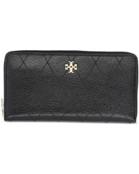 Tory Burch - Charlie Quilted Zip Continental Wallet - Lyst