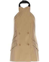 Max Mara - Sleeveless Wool And Silk Poplin Jacket - Lyst