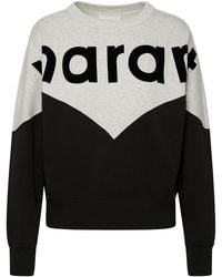 Isabel Marant - Two-Color Cotton Blend Houston Sweatshirt - Lyst