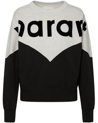 Isabel Marant - Two-Color Cotton Blend Houston Sweatshirt - Lyst