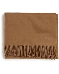 Max Mara - Cashmere Stole With Embroidery And Fringes - Lyst