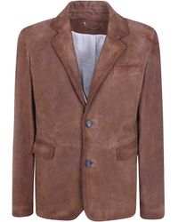Golden Goose - Journey M's Leather Jacket Robyn Waxed Suede - Lyst