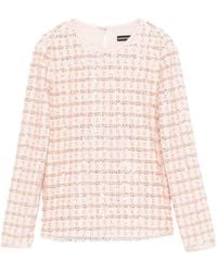 Emporio Armani - Embroidered Top - Lyst