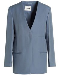 Jil Sander - Tailored Single Breast Blazer Jacket - Lyst