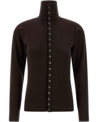 Lemaire - Buttoned Fitted Cardigan - Lyst