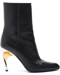 McQueen - Seal Ankle Boots - Lyst