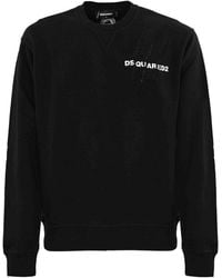 DSquared² - Scratch Sweatshirt With Logo Print - Lyst