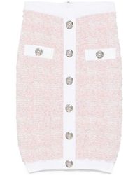 Balmain - Tweed Skirt - Lyst