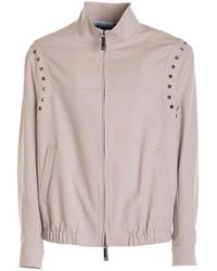 John Richmond - Studded Zip Jacket - Lyst
