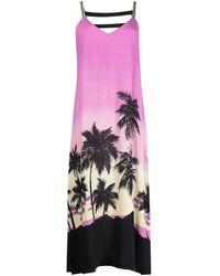 Palm Angels - Sunset-print Dress With V-neck - Lyst