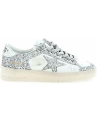 Golden Goose - Stardan Sneakers In White And Glitter - Lyst