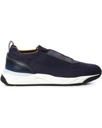 Santoni - Stretch Fabric Sneaker - Lyst