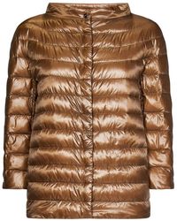 Herno - Quilted Padded Jacket With Logo - Lyst