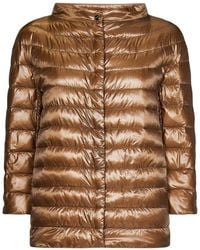 Herno - Giacca Imbottita Trapuntata Con Logo - Lyst