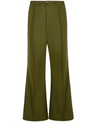 Marni - Virgin Wool Pants With Stitched Pleats - Lyst