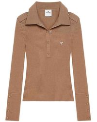 Courreges - Pull Col Rond - Lyst