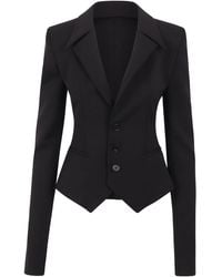 Ssheena - Blazer With Long Folded Sleeves - Lyst