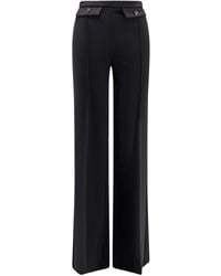 Elisabetta Franchi - Pants With Double Logo Button - Lyst