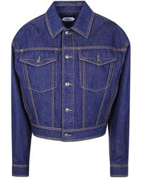 Versace - Blouson Denim Rinsed Denim - Lyst