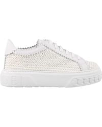 Casadei - Woven Calfskin Sneakers - Lyst