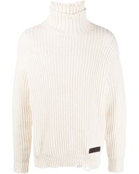 DSquared² - Broken Stitch Double Collar Sweater - Lyst