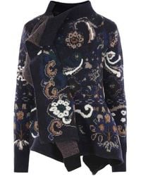 Sacai - Floral Jacquard Knit Blouson - Lyst