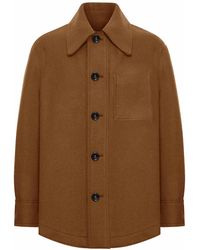 Ami Paris - Wool Gabardine Overshirt - Lyst