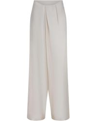 Alysi - Trousers Made Of Silk - Lyst