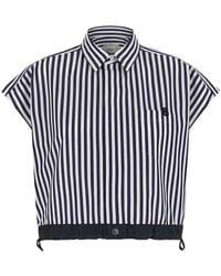 Sacai - Cropped Shirt - Lyst