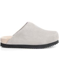 WUD - Suede Clogs - Lyst