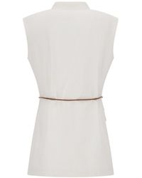 Herno - Roma Stitch Cotton Blend Jersey Vest - Lyst