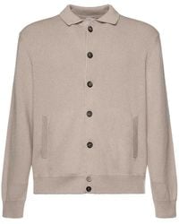 Eleventy - Cotton And Silk Cardigan - Lyst