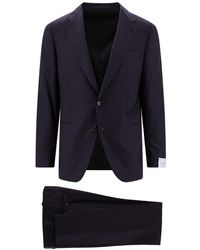 Caruso - Wool Suit With Classic Lapel - Lyst