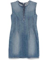 Stella McCartney - Denim Mini Dress - Lyst
