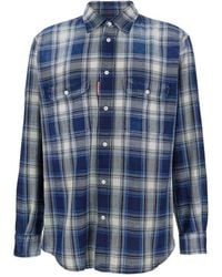 DSquared² - Camicia A Controllo Di Cotone - Lyst