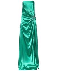 Genny - Long Dress With Rhinestone Circle Tassel - Lyst