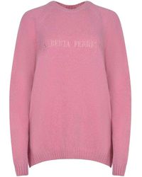 Alberta Ferretti - Sweater Made Of Wool And Cashmere - Lyst