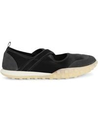 Jil Sander - Moon Suede Ballet Flats - Lyst