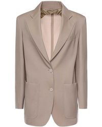 Max Mara - Single-Breasted Wool Blend Blazer - Lyst