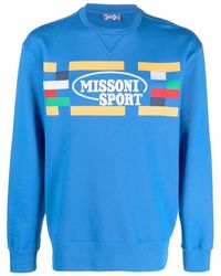 Missoni - Logo-print Crewneck Sweatshirt - Lyst