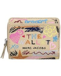 Marc Jacobs - The Mini Compact Wallet Punk Scribble - Lyst