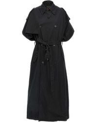 Balenciaga - Stole Trench Coat - Lyst