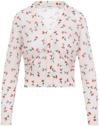 Jil Sander - V-Neck Cotton Cardigan - Lyst