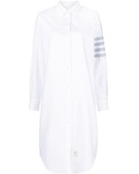 Thom Browne - 4-bar Cotton Shirt Dress - Lyst