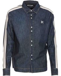 Palm Angels - Monogram Denim Track Jacket - Lyst