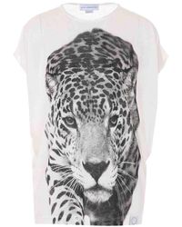 Stella McCartney - Cream Cloud Leopard T-Shirt - Lyst