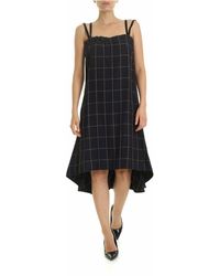 McQ - Check Printed Dress In - Lyst