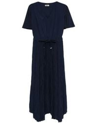Herno - Pleated Skirt Midi Dress - Lyst